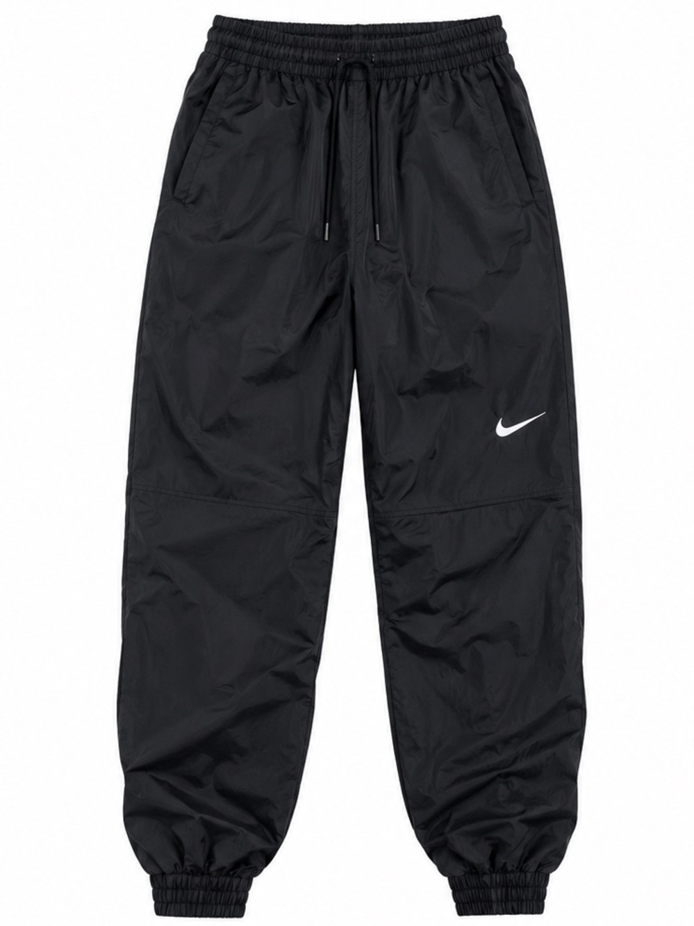 Nike Black Jogger Windbreaker Pants with Swoosh